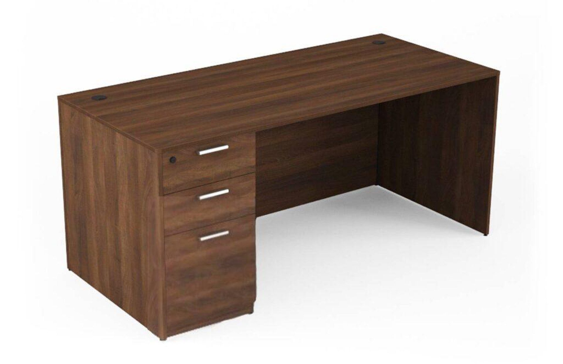 I5 Straight Laminate Desk brown