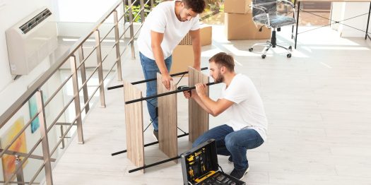 Workplace furniture delivery installation
